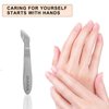 Mini Nail Cuticle Trimmer Kit Cuticle Nipper Cutter Nail Polish Pusher Cuticle Peeler Scraper Perfect for Hang nails - for Fingernails and Toenails(1 Pack)
