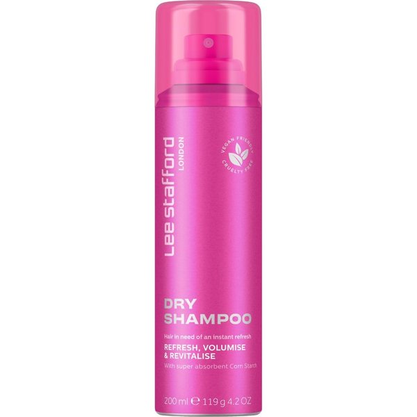 Lee Stafford Dry Shampoo | Original Dry Shampoo, No Rinse, Refresh Hair Between Washes, 200ml
