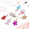 Zanwell 16 Pcs/8 Pairs Metal Hair Clips for Girls, Star/Crown/Heart Shaped Kids Hair Barrettes, 7 cm, Cute Sparkly Hair Styling Accessories