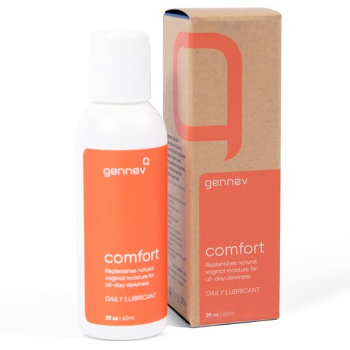 Gennev Comfort Water-Based Lubricant for Women - 2-in-1 Menopause Lubricant and Feminine Moisturizer - Personal Lube for Vaginal Dryness - No Parabens, Hormones, Fragrance (2 Ounces)