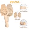 Onart Home - 4 Pack - Wooden Cookie Mold for Baking Carved Mould Press Mooncake Mold Baking Moon Pastry Maamoul Mold Cake Mold for Enjoyable Time