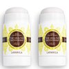 Lavanila Natural Aluminum Free Deodorant 2-Pack, Vanilla Lemon - The Healthy Deodorant for Men and Women, Solid Stick (2 Ounce Each), Vegan