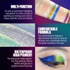 JUR MORNIER Multichrome Liquid Eyeshadow Set,3 Colors Multi-Dimensional Eye Liner Makeup,High Pigment Waterproof Metallic Eyeshadow,Ultre Fine Tip Glitter Eyeshadow (104+105+106)