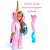 sweet dolly 18 Inch Doll Clothes Unicorn Onesie Pajamas Rainbow Color Hair Bow Clips Costume Fits 18 Inch Doll (Doll Not Included)