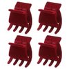 Beaupretty 4pcs Ponytail Artifact Mini Barrettes Women Jaw Clips Hair Claw Clip Goody Hair Clips for Women Small Jaw Clips for Hair Tiara Red Small Hair Catch The Side Velvet Miss