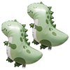 2PCS Matte Dinosaur Animal Balloons Cute inflatable dinosaur Foil Balloons for Dinosaur themed Birthday Party Baby Shower Decoration Kids Jungle Theme Birthday Party Supplies Decor
