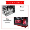 Tesnaao 2 PCS Car Non-Slip Pedal Pads Set, Accelerator Pedal Covers, Car Brake Pedal Protectors, Automatic Automobile Accessories, Universal for Most Cars, Trucks and Vans (Red)