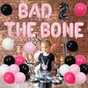 Balterever Bad Two the Bone Birthday Party Decorations for Girls Rock and Roll Music 2nd Birthday Party Supplies Born to Rock Decorations with Skull and Crossbones Balloons for 2 Years Old Girls