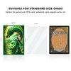 Katomula 100 PCS MTG Card Sleeves with 100 PCS Perfect Fit Sleeves, Art Matte Card Sleeves with Inner Sleeves - Fit Standard Size Cards - Spellbinder and Her Verdant Dragon