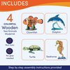 DIY 3D Wooden Puzzle Bundle– Colorful Sea Animals Models Building Kits for Kids & Adults- Educational STEM Brain Teasers Puzzles - Wood Crafts Gifts for Boys and Girls- Ages 8-9-10-11-12