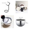 Shaving Brush Set for Men, 4pcs Shaving Set Includes Shaving Brush, Shaving Soap, Shaving Bowl and Brush Stand