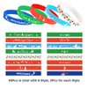 Coogam 40PCS Christmas Silicone Bracelets, Xmas Rubber Wristbands Accessories Gift for Kids Adults Stocking Stuffers, New Year Holiday Decoration Wrist Band Party Supplies Favors