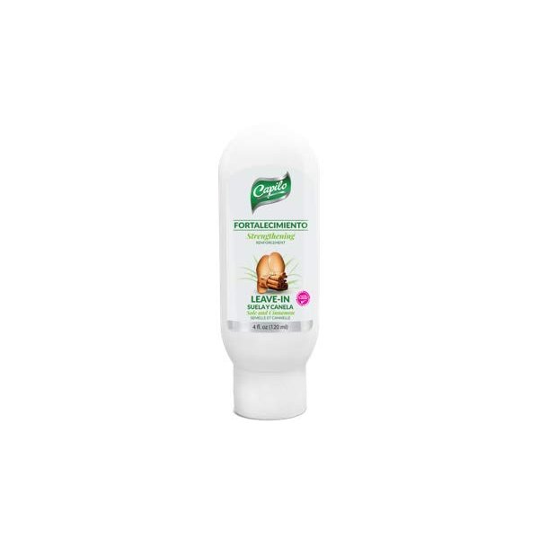 Capilo Sole and Cinnamon Strengthening Leave-In Conditioner (4 oz Bottle, 3-Pack); Mineral Oil Free, Petroleum Jelly Free