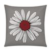 COMMINY Red Grey Pillow Covers 18x18 Set of 6 Decorative Burgundy Daisy Throw Pillow Cover for Couch Modern Farmhouse Cushion Pillow Case for Living Room Outdoor Patio Home Decor