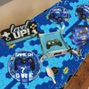81 Pcs Video Game Party Supplies - 7th Birthday Video Game Party Decor Dinner Plates Napkins Video Game Tablecloth Forks Gaming Party Pack for Kid Boy 7th Birthday Party, Serves 20 (7th)