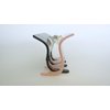 Generic One side abalone sea shell effect one side peach hair claw clamp clip