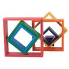 TickiT - 73416 Wooden Rainbow Architect Squares - Nesting Puzzle - Stacking Blocks for Ages 1+