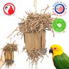 Bonka Bird Toys 3857 Medium Shreddy Eddy Foraging Shred Small Medium Bird Toy Cardboard Waffle Crinkly Paper Conures Parakeets African Greys and Other Similar Birds