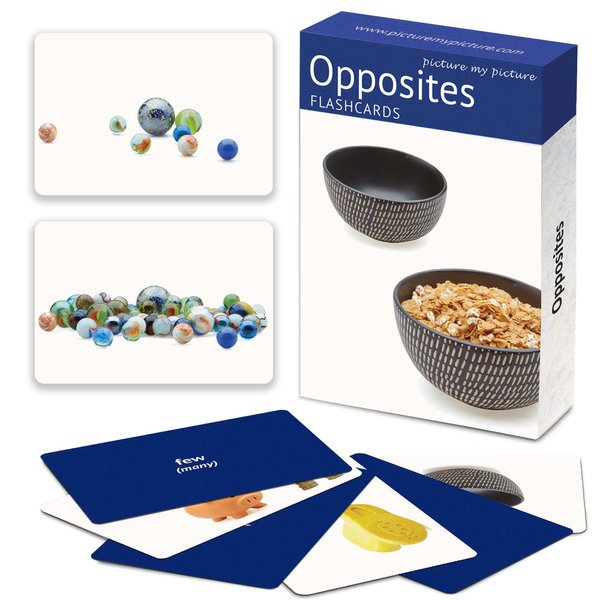 Opposites Matching Flash Cards | 40 Language Builder Picture Cards | Picture Cards for Speech Therapy | ABA Therapy Materials | ESL Games | Toddler Flash Cards | Flash Cards for Kids | Therapy Game