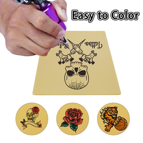 3mm Tattoo Practice Skin, 3 Pcs 12x8" 3mm Thick Silicone Fake Skin Blank Double Sides Soft Skin, Tattooing Microblading Eyebrow Lip Practice Sheet for Beginners and Artists (3Pcs I 3mm)