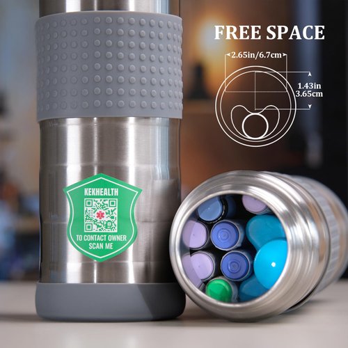 KEKHEALTH Simon 74H 5-7 Insulin Pens Cooler Travel Case Medication Cooler for Travel Medical Cooler Epipen Carry Case TSA Approved Medicine Diabetic Travel Cooler Ice Pack with QR Medical Tag