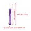 HAHIYO 5.3Inches 1PCs Purple Rubber Seam Ripper Ergonomic Grip Thread Stitch Remover Tool Sewing Stitch Cutter Thread Ripper Unpicker Sewing Accessory&Supply for Crafting Notions Quilting Sewing Hem
