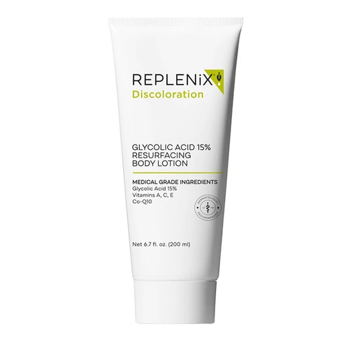 Replenix Glycolic Acid 15% Resurfacing Body Lotion, Medical-Grade Brightening & Hydrating Exfoliating Cream for Skin Discoloration & Rough Texture (6.7 fl. oz)