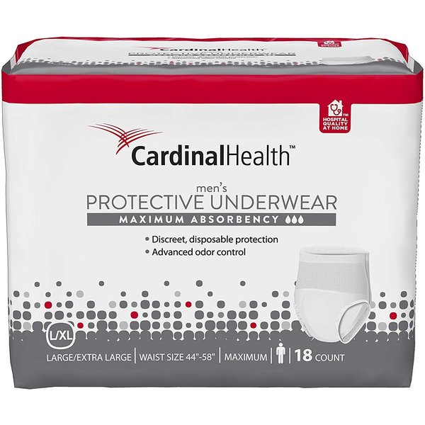 Cardinal Maximum Absorbency Protective Underwear for Men