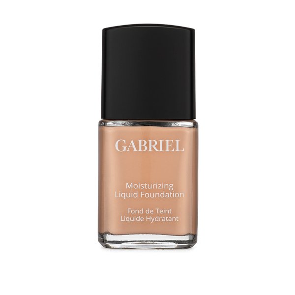 Gabriel Cosmetics Liquid Foundation, Organic Formula- 1 fl oz. (True Beige, 1.0)
