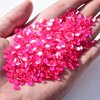 Blinginbox Flatback Glass Rhinestones,Neon Gems 1440pcs Non Hotfix Crystal Rhinestones for Nail Crafts Clothes Tumblers Face Makeup,Rose Neon,SS10