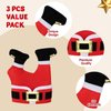 JOYIN 3 Packs Christmas Santa Pants Hats for Funny, Novelty Adult Christmas Hats, Crazy Xmas Hats for Christmas Party, Hat Dress Up Celebrations, Winter Party Favor