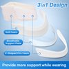 Velpeau Neck Brace for Neck Pain and Strong Support, Soft Cervical Collar for Sleeping Upright, Snoozing - Stabilizes & Relieves Pressure in Spine for Women & Men (Grey, M: 13.5-16.5" / 3.5" Depth)