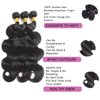 SIIKAP Body Wave Human Hair Bundles 16 16 16 Inch Human Hair Body Wave Bundles Body Wave Bundle 10A Grade 100% Unprocessed Brazilian Body Wave Bundles 3 Bundles Hair Extensions Natural Black Color