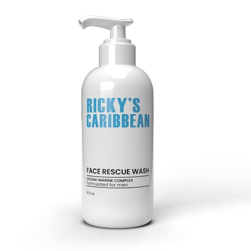 Ricky's All Natural Face Wash – Cleans without Stripping the skin of Natural Oils – Daily Face Wash to Removes Dirt and Cleans Pores – Organic Barbadensis Leaf Juice Facial Cream Cleanser