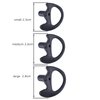 KS K-STORM Two Way Radio Ear Mold Replacement Soft Silicone Ear Insert for Acoustic Coil Tube Earpiece (Black, 5 Pair Medium)