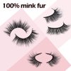 Arison Lashes 3D Mink Lashes False Fake Eyelashes Wispy Strips Silk Reusable Handmade Real Long Fur Soft Dramatic Natural Look 1 Pair Package for Women Makeup(3D661)