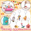 30 Pcs Circus Party Favors Circus Keychain Clown Animals Key Ring Carnival Theme Party Supplies Decorations
