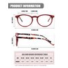 MDee Reading Glasses 3 Pack Women Classics Round Blue Light Blocking Readers Glasses Ladies Spring Hinges 1.75