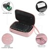 yeloumiss Weekly PU Leather Pill Bag Organizer Case 2 Times a Day, AM PM Daily Pill Box to Hold Vitamin, Fish Oil, Supplements and Medicine (Pink)
