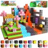 100PCS Magnetic Blocks, Magnetic Cubes Magic Forest Set for Boys & Girls Toys Age 3-5 6-8 8-10, Magnetic Tiles 1" Building Blocks Toddler Toys STEM Sensory, Creative Kids Games Kids Toys