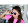 OWL Round Sunglasses Metal Frame Hippie Sunglasses UV400 Polycarbonate Red Tinted Lens John Lennon Sunglasses for Women