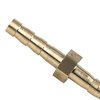 X AUTOHAUX 5pcs 4mm Brass Barb Hose Fitting Straight Union Water Gas Oil Pipe Connector for Automotive