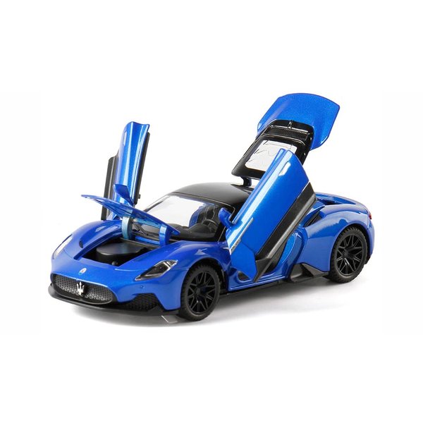 Toy Cars Model MC20 Alloy Collectible Diecast Pull Back Vehicles with Light&Sound (Blue)