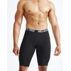 NELEUS Men's 3 Pack Compression Shorts with Pockets Dry Fit Yoga Running Shorts,6063,Black/Grey/Blue,M