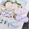 KISEER 15 Pack Clear Cute Contact Lens Case Box Holder Container Storage Kit