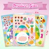Aowplc 32 Sheets Easter Make A Face Animal Stickers Mix and Match Easter Crafts for Kids Party Favors Supplies