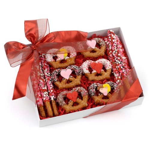 Romantic Pretzel Wands and Twists Gift Box of 12