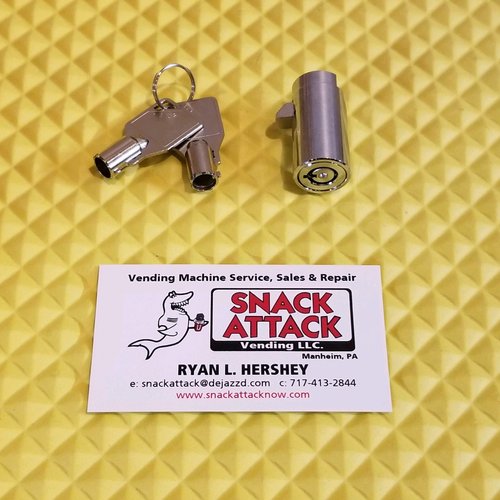 Snack or SODA Vending Machine #1452 Cylinder Lock & (2) Keys - New