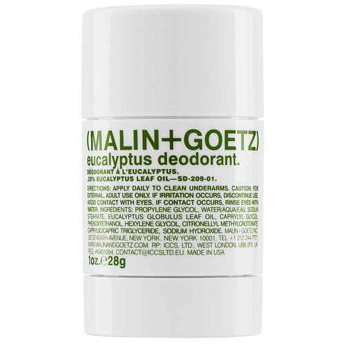 Malin + Goetz Eucalyptus Deodorant, 1 oz. - Men & Women's Stick Deodorant, Scented Deodorant for All Skin Types, Natural Fragrance & Color, Underarm Odor Sweat Protection