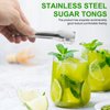 Serving Tongs,Buffet Tongs, Stainless Steel Food Tong Serving Tong Small Serving Tongs Stainless Steel Mini Appetizer Tongs, Set of 6 (5 Inch(12 Pack) (silver)